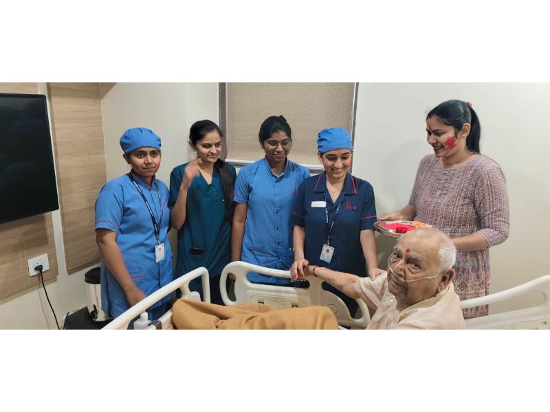 Holi Celebration with Patients at Shiv Hospital
